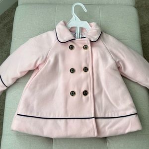 NWOT Baby Girl Size 12 months Light Pink Pea Coat